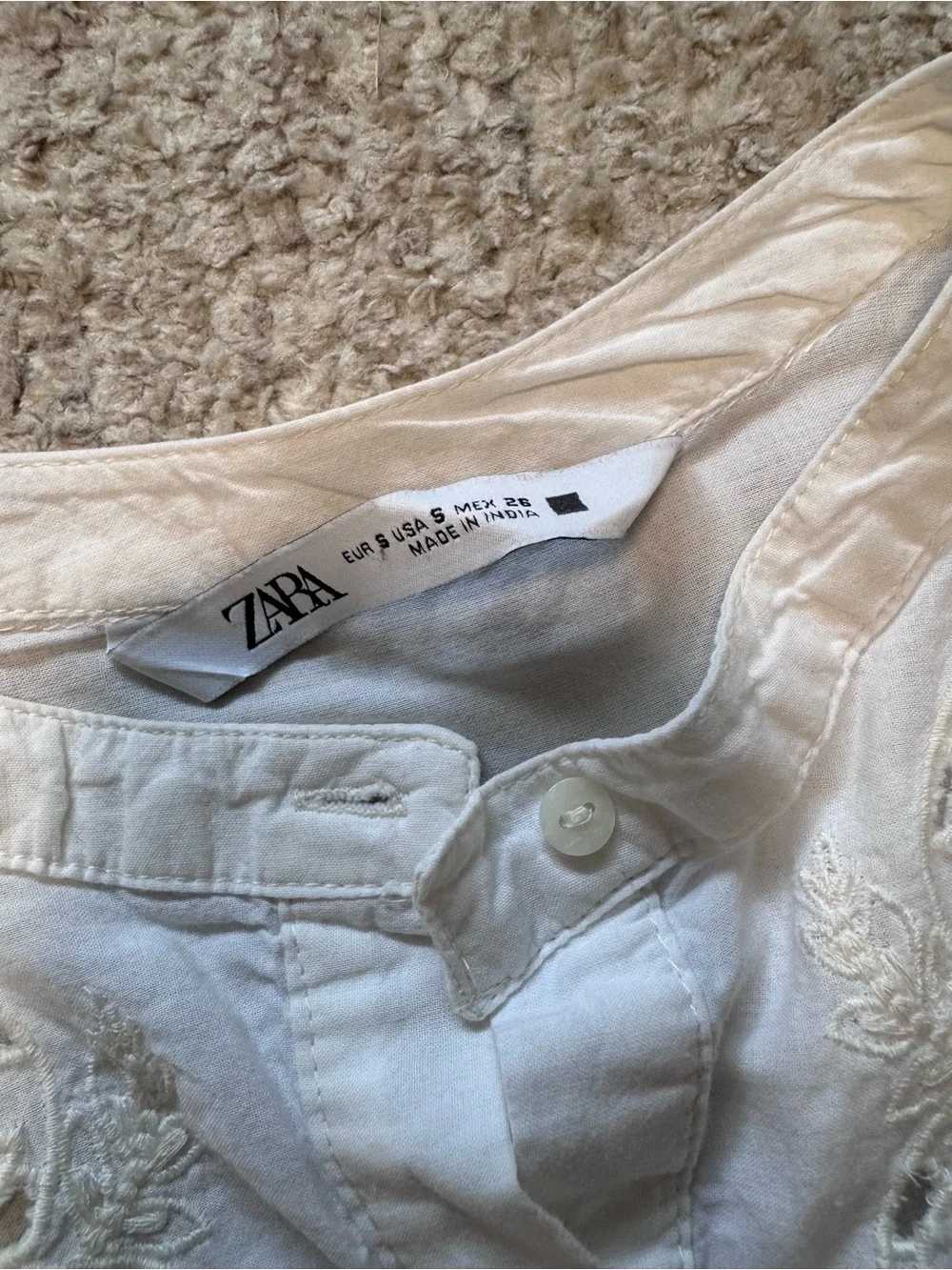 Zara lightweight white